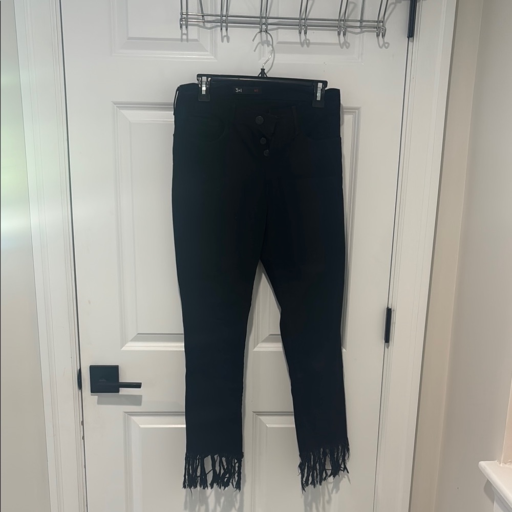 3x1 Black Ankle Cropped Jeans